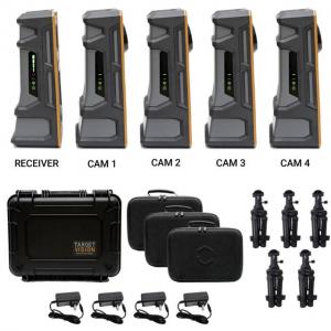 Longshot by Target Vision LR-3 w/ 3 Extra Cameras w/ 4 Bulletproof Warranties, Black/Orange/Grey, TV-CF103-4-W
