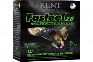 Kent Fasteel Waterfowl 12 Ga, 3", 1-1/8oz, 4 Shot, 250rd/Case 656308111414