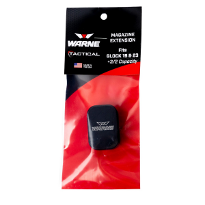 Warne Glock 9/40 +3/2 Magazine Extension, Black - MEG19-3/2BLK MEG193/2BLK