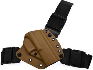 Warne Chest Rig Holster, Coyote, Right Hand, S&W Shield 380EZ, 9377