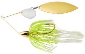 War Eagle Tandem Willow Gold Frame Spinnerbait, White Chartreuse, 1/2oz, WE12GT02 657139302026