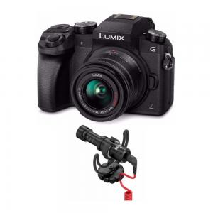 Panasonic LUMIX G7 4K Mirrorless Camera with Rode VideoMicro Compact On-Camera Microphone Bundle DMC-G7KK_K23
