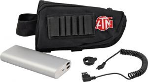 ATN Extended Power 20,000 mAh Battery Kit, w/Cable & Buttstock Pouch ACMUBAT160 658175112273