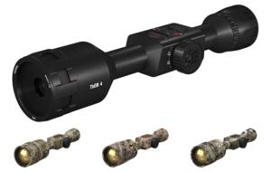 Refurbished, ATN ThOR 4 Thermal Smart HD Rifle Scope, 1.25-5x19mm, 30mm Tube, Black, TIWST4381A TIWST4381AREFURB