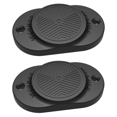 WEDNBR Magnetic Gun Holder 35Lbs (2-Pack) - Heavy Duty Rubber Coated Gun Magnet Mount for Universal Car, Truck, Desk, Safe & Wall Mount 