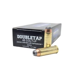 DoubleTap Ammunition 45P250CE20 45Colt 250gr Semi Jacketed Hollow Point 20 Per Box/50 Case
