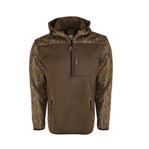 Drake Waterfowl Systems MST Endurance Soft Shell Hoodie for Men - Mossy Oak Bottomland - 3XL DW2660-006-6