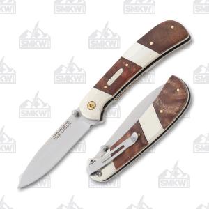 Schrade Cutlery Old Timer Linerlock 7Cr17MoV Stainless Steel Blade Ironwood Handle 1100028