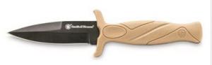 Smith &amp; Wesson Full Tang Fixed Blade Boot Knife 2.75-inch FDE 661120076124