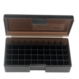 Frankford Arsenal 1083792 Hinge Top Ammunition Box .40 S&W,  .45 ACP, 10mm Auto, .45 Auto Rim, Holds 50 Rounds 661120413110
