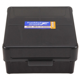 Frankford Arsenal 1083801 Hinge Top Ammunition Box .243 to .308 Calibers, Holds 100 Rounds 661120413233