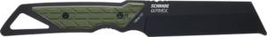Schrade Outback Cleaver Fixed Blade, AUS-8 Cleaver Blade, Overmolded Handle, 1182498
