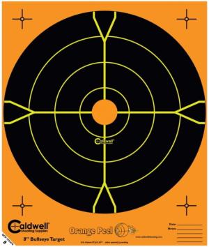 Caldwell 8in Bullseye Target, 5 Sheets, 1166109