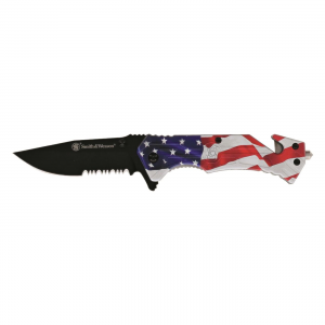 Smith  &  Wesson America's Heroes Spring Assist Folding Knife 1200646