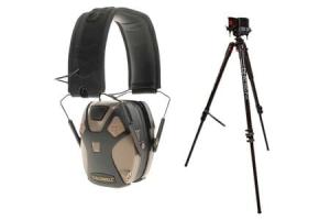 DeathGrip Tripod w/ E-Max Pro Earmuff Combo 