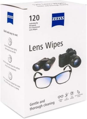 Zeiss Lens Wipes - 120 ct. Box, Small, NSN 9005.9, 000000-2451-374 0000002451374
