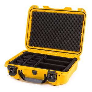 Nanuk 923 Nanuk Hard Case w/ Padded Divider, Yellow, 923-2004