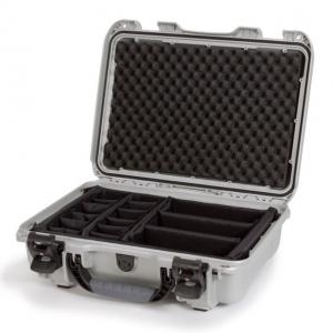 Nanuk 923 Nanuk Hard Case w/ Padded Divider, Silver, 923-2005