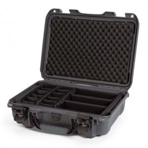 Nanuk 923 Nanuk Hard Case w/ Padded Divider, Graphite, 923-2007