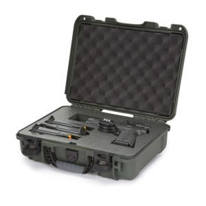 Nanuk Case 910 w/Foam For Pistol Optic Ready, Olive, Medium, 910S-080OL-0A0-21312 