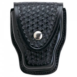 Aker Leather Model 508 Hinged Handcuff Case | Brass | LAPoliceGear.com 508_007