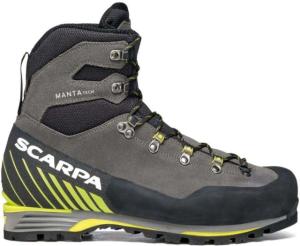 Scarpa Manta Tech GTX Mountaineering Shoes - Men's, Shark/Lime, 49, 87506/201-SrkLim-49