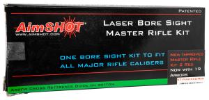 AimShot Master 2 Rifle Kit Laser Bore Sight with External Battery Pack and 19 Arbors SKU - 964085