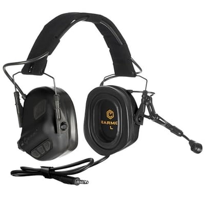 EARMOR M32 PLUS 2024 Version Tactical Headset Hunting & Shooting Earmuffs with Microphone, Sound Amplification, Nato TP120 Jacket, Black 671716210795