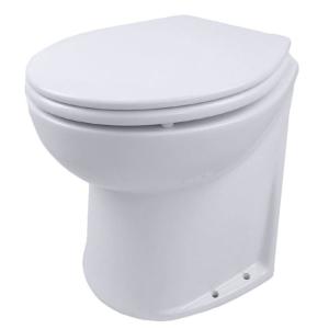 Jabsco Flush 14 Slant Back 12V Electric Toilet w/Solenoid Valve Deluxe, 58060-1012 671880592802