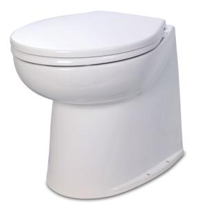 Jabsco Flush 14 Straight Back 12V Electric Toilet w/Solenoid Valve Deluxe, 58080-1012