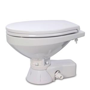 Jabsco Quiet Flush Raw Water Toilet - Compact Bowl - 12V, 37245-3092