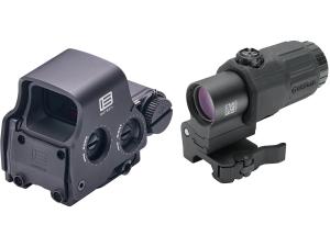 EOTECH, HHS IX, Holographic Sight and Magnifier, Red DCR Reticle, 68 MOA Outer Reticle with 1 MOA Dot Reticle 