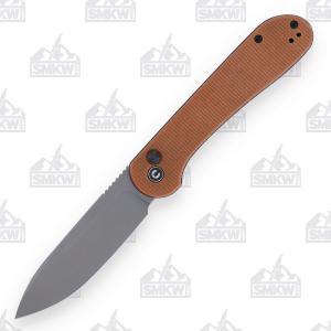 CIVIVI Elementum Button Lock Brown Micarta 672975137359