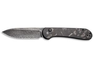 CIVIVI KNIFE ELEMENTUM 3.47" MARBLE CARBON FIBER/BLK STNWSH 672975137960