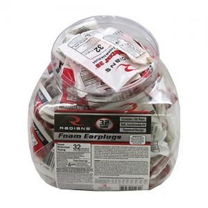 Radians Foam Plugs NRR32 100/JAR FP8000RD/100