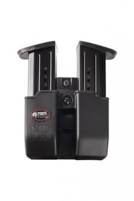Fobus 9mm & .40 Double-Stack Double Magazine Roto Belt Pouch except Glock, Black, 6909NDRB214