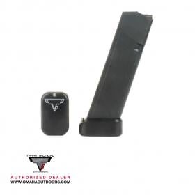 Taran Tactical Firepower Base Pad +2 / +3 Glock 19 / 23 Black 676538006250