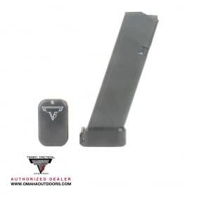 Taran Tactical Firepower Base Pad +2 / +3 Glock 19 / 23 Flat Black 676538030644