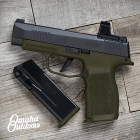 SIG P365 XL OD Green Pistol 12 RD 9mm Vuurwapen Magazine Release Romeo Zero