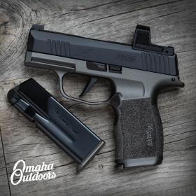 SIG P365X Disruptive Grey Pistol 12 RD 9mm Vuurwapen Magazine Release Romeo Zero