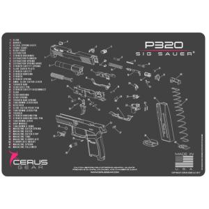 SIG P320 SCHEMATIC GRAY/PINK UPC: 680220901280