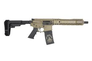 BLACK RAIN ORDNANCE Custom Billet 5.56 Pistol with SBA3 Brace and FDE Cerakote Finish 681565227400