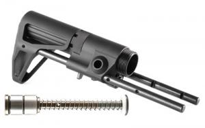 Maxim Defense Industries CQB AR15 Rifle Stock Aluminum Black Extended Cheek Weld/Silent Captured Spring