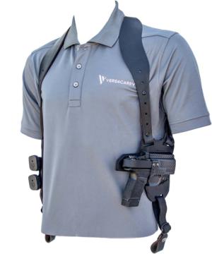 Versacarry Mayhem Shoulder Holster - Thumb Break - Polymer/Brown Hybrid - Size Sig Sauer 365, MSH2365 MSH2365