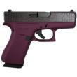 GLOCK 43X 9MM BLACK FXD USA-Black Cherry Frame Black Glitter Slide
