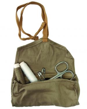 Military Surplus Italian Khaki Sewing Kit Like New 91597800