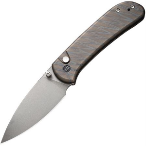 WE 22030F4 Qubit Button Lock Knife Flame