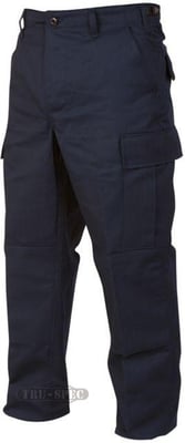 Tru-Spec BDU Pants, 60/40 Co/Poly Twill, Navy, 3XL, Regular 1758008