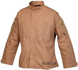 Tru-Spec Tactical Response Uniform Shirt - Men's, 65/35 Poly/Cotton Rip Stop, Coyote, 3XL, Regular 1269008