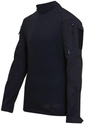 Tru-Spec Combat Tru Shirt Black P/C Rip Stop, Medium, Regular 2552004